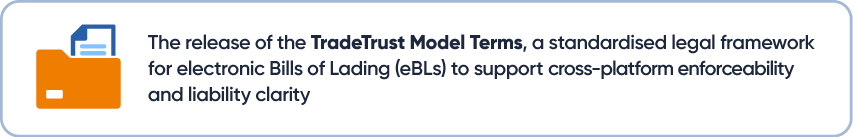 The release of the TradeTrust Model Terms