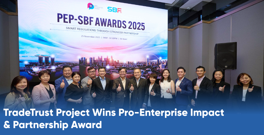 TradeTrust Project Wins Pro-Enterprise Impact& Partnership Award
