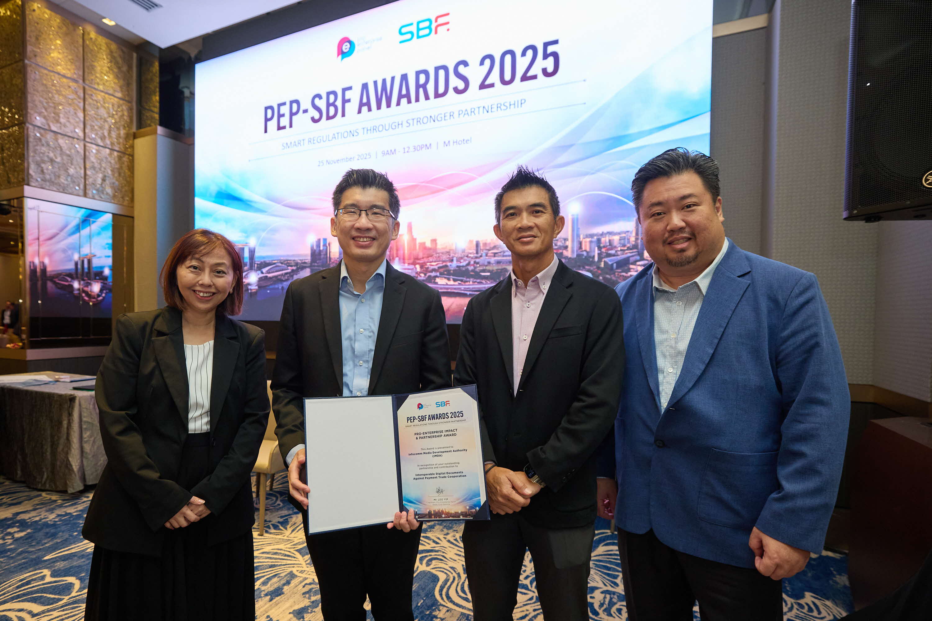 IMDA’s TradeTrust wins Pro-Enterprise Impact & Partnership Award